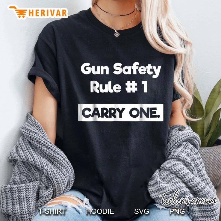 Gun Safety Rule 1 Carry One Ladies Tee