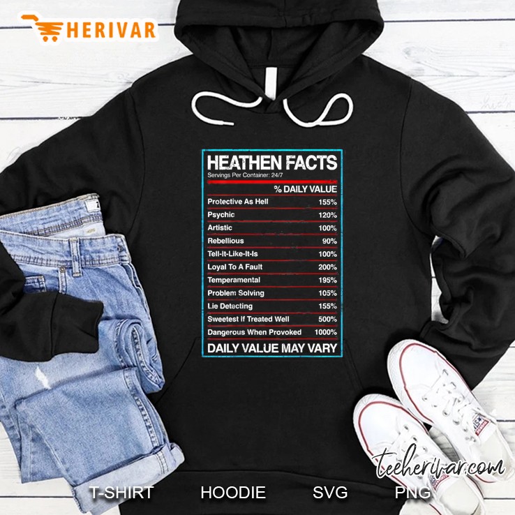 Heaathen Facts Norse Mythology Vikings Norsemen Hoodie