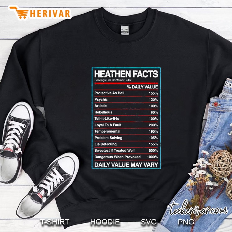 Heaathen Facts Norse Mythology Vikings Norsemen Sweatshirt