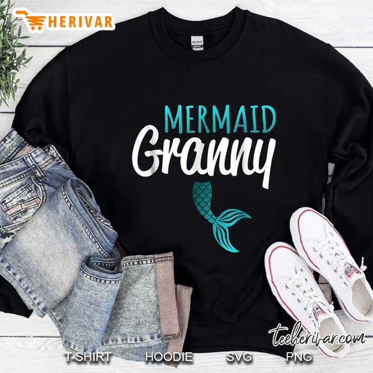 Mermaid Granny Grandma Mermaid Sweatshirt