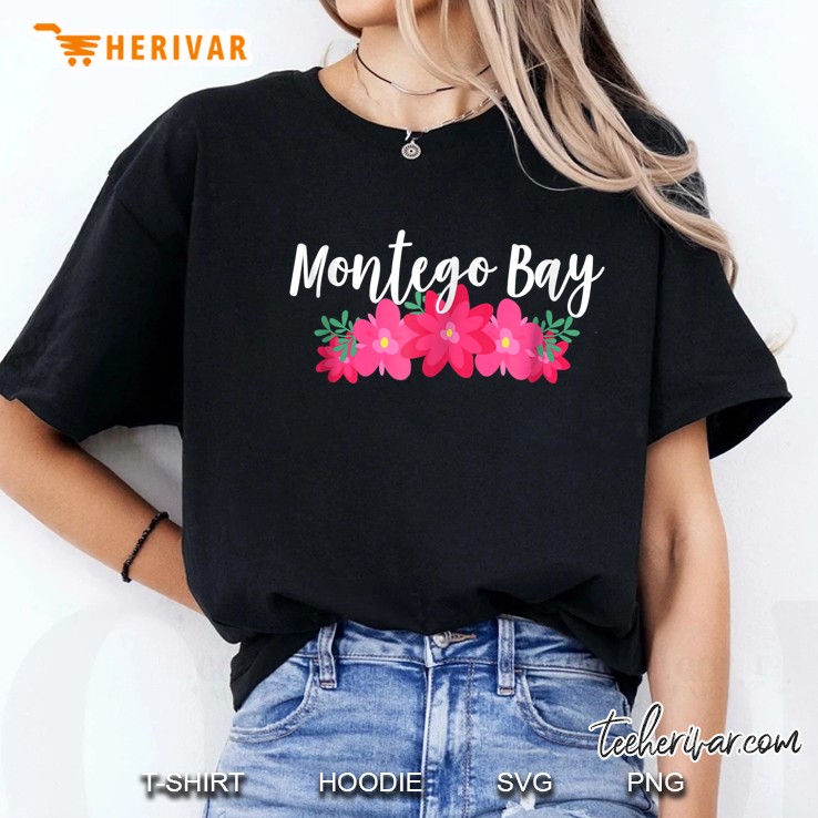 Montego Bay Jamaica Tropical Vacation Ladies Tee
