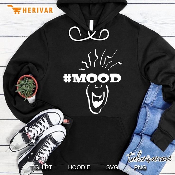#Mood Funny Face Hoodie