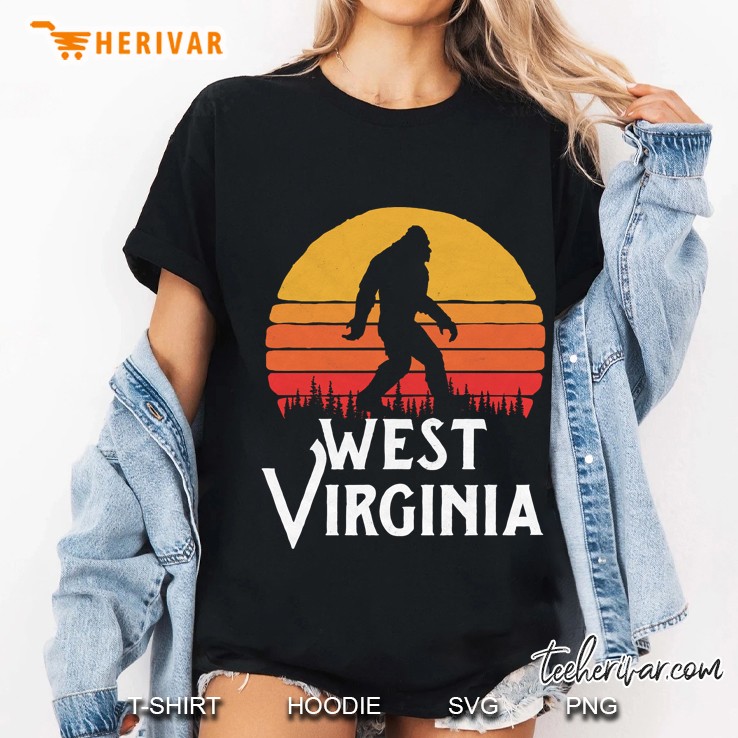 West Virginia Bigfoot Vintage Version Ladies Tee