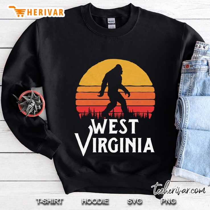 West Virginia Bigfoot Vintage Version Sweatshirt