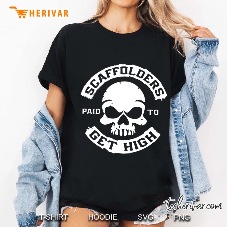 Scaffolders Paid To Get High Skull Version Ladies Tee