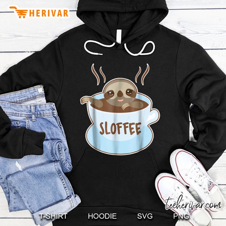 Sloffee Sloth Coffee Lover Hoodie