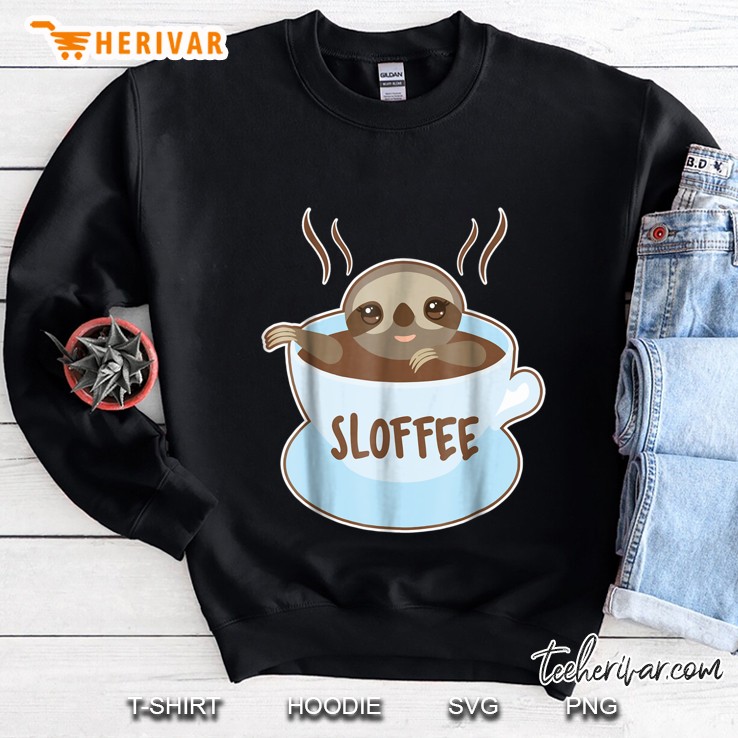 Sloffee Sloth Coffee Lover Sweatshirt
