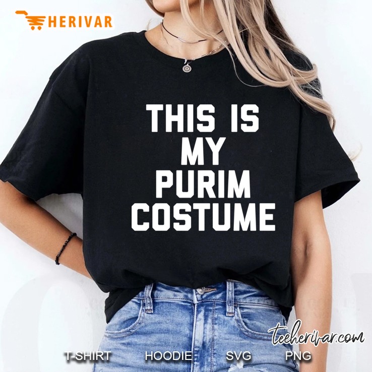 Vintage This Is My Purim Costume Ladies Tee