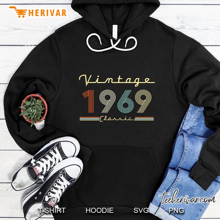 Vintage 1969 Classic 51th Birthday Hoodie