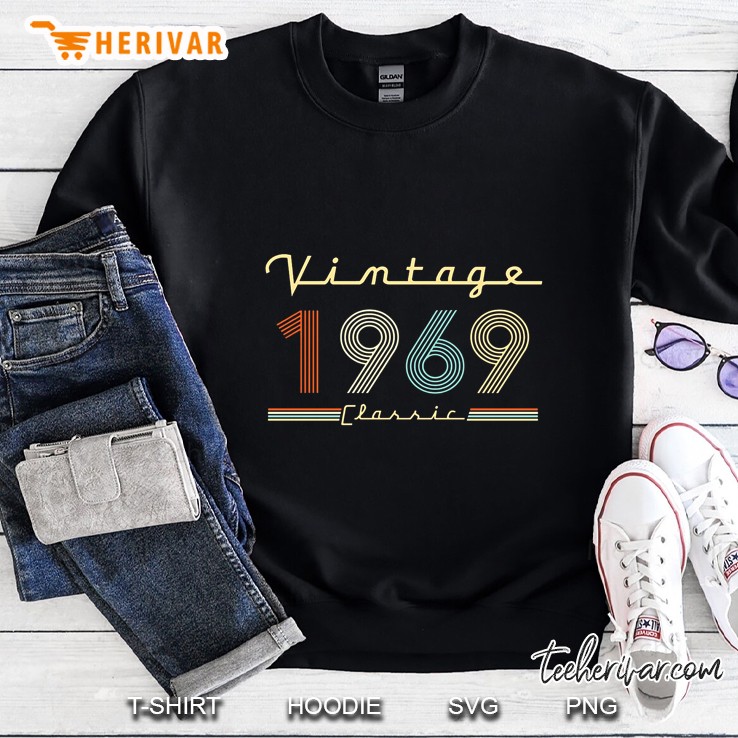 Vintage 1969 Classic 51th Birthday Sweatshirt