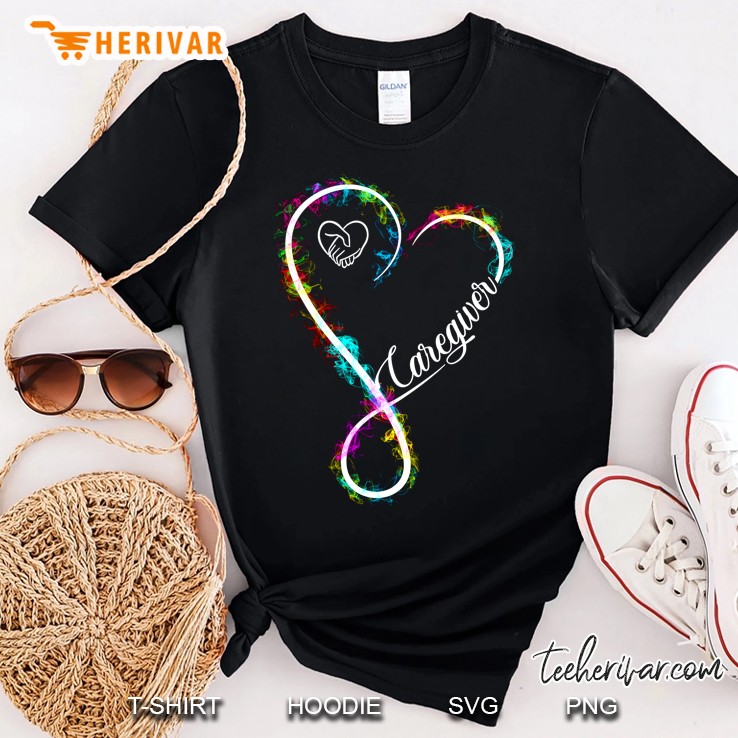 Caregiver Colorful Heart Version Shirt