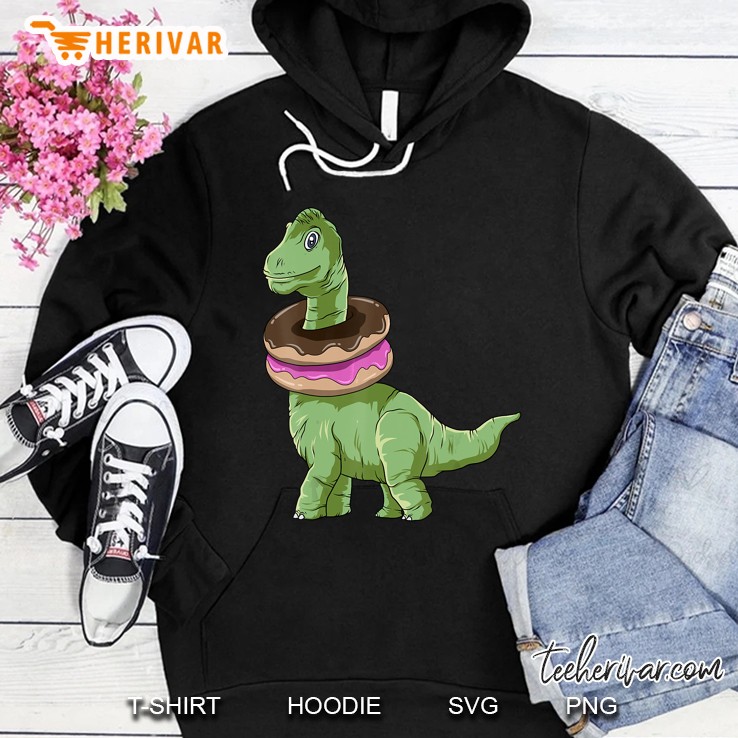 Donutsaurus Brachiosaurus Dinosaur Donut Hoodie