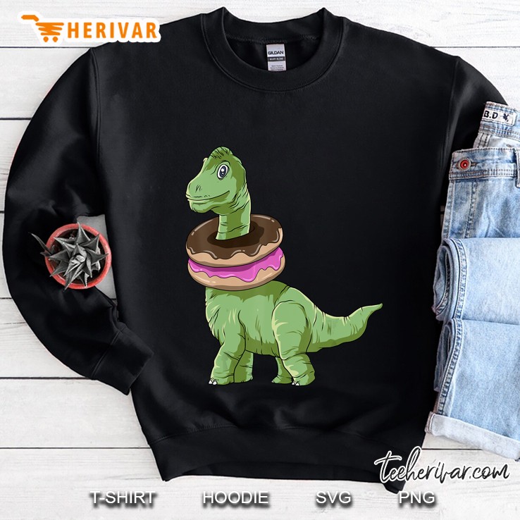 Donutsaurus Brachiosaurus Dinosaur Donut Sweatshirt