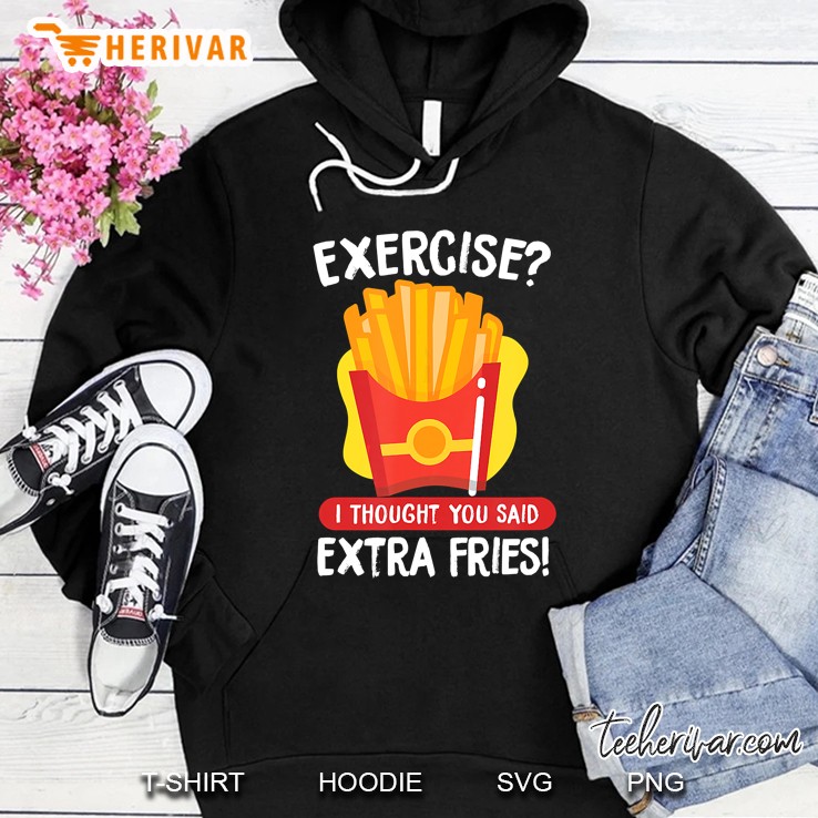 Exercise I Thought You Said Extra Fries French Fries Version Mugs