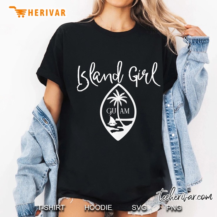 Island Girl Guam Palm Tree Silhouette Version Hoodie