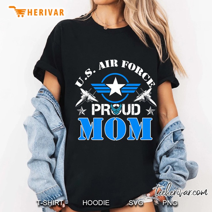 Us Air Force Proud Mom Ladies Tee