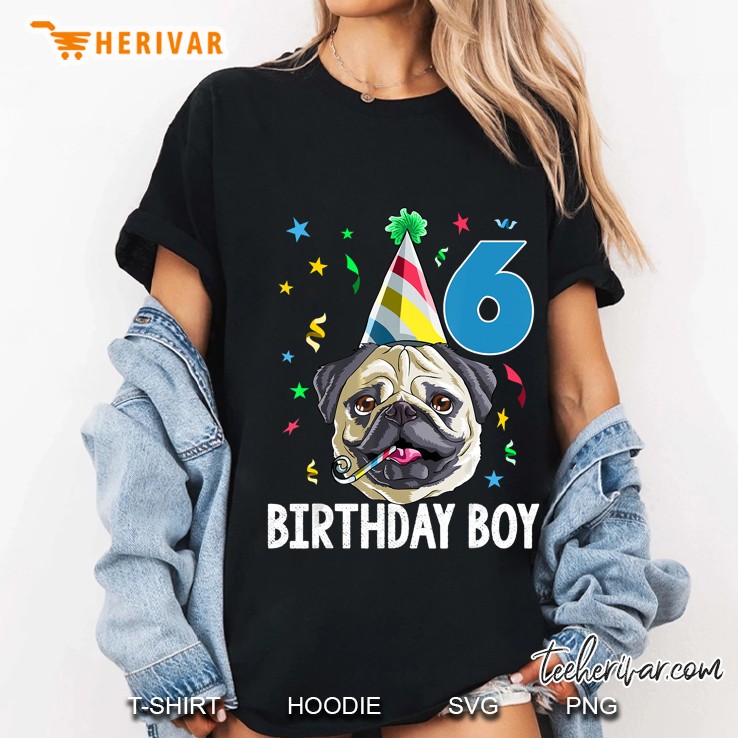 Birthday Boy Pug Version Ladies Tee
