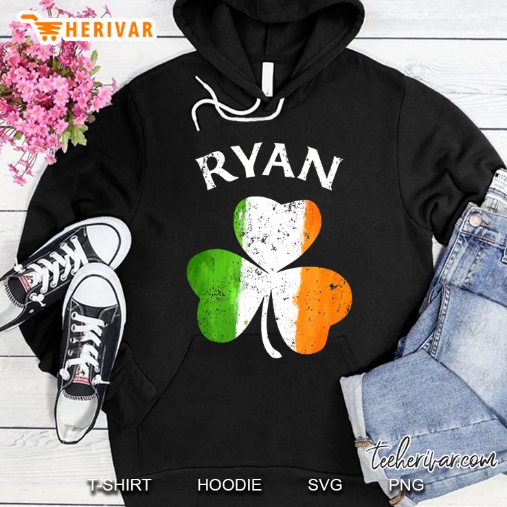Ryan Irish Shamrock St Patricks Day Hoodie