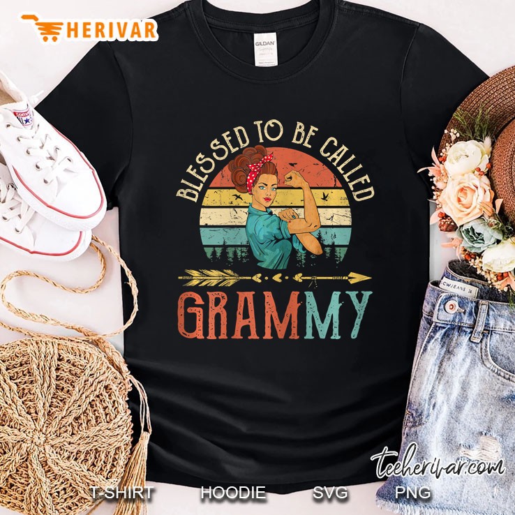 Blessed To Be Called Grammy Vintage Version Shirt