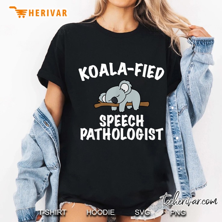Koala-Fied Speech Pathologist Sleeping Koala Version Ladies Tee