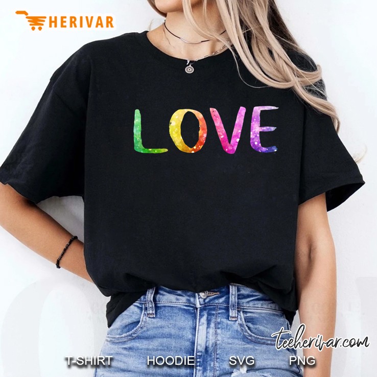 Love Rainbow Version Ladies Tee