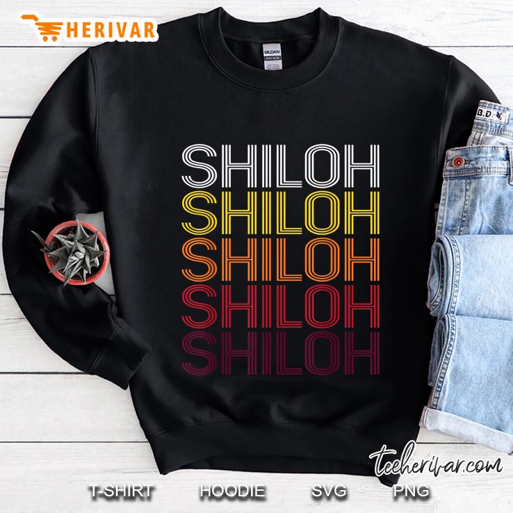 Shiloh Wordmark Pattern Vintage Version Sweatshirt