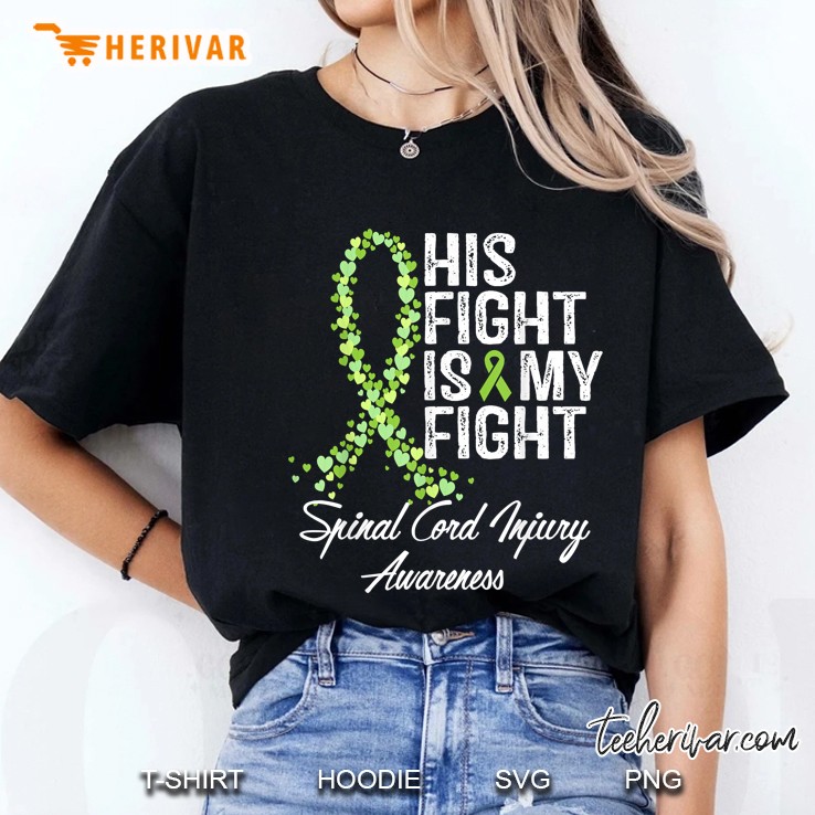 Spinal Cord Injury Awareness His Fight Is My Fight Ladies Tee