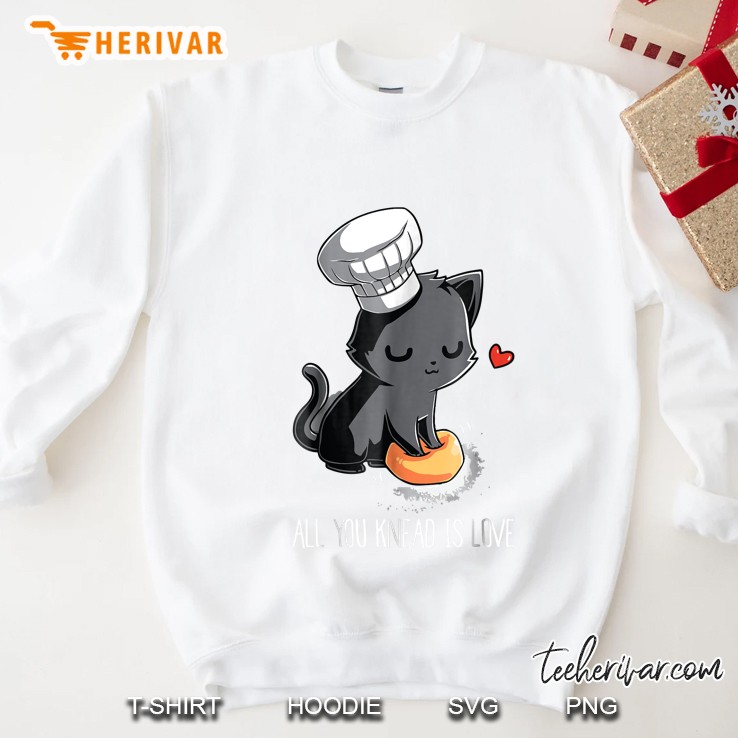 All You Need Is Love Baking Kitty Cat Sweatshirt