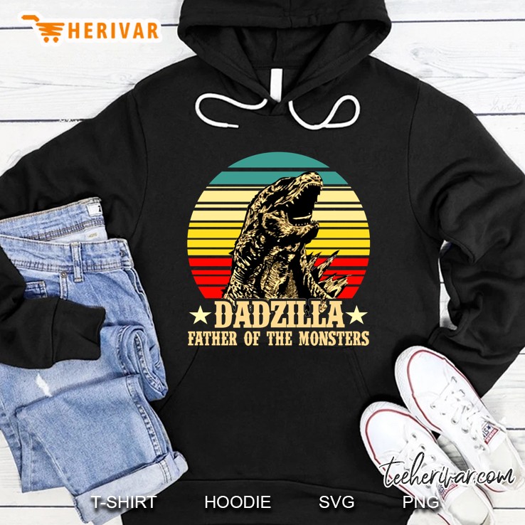 Dadzilla Father Of The Monsters Vintage Version Hoodie