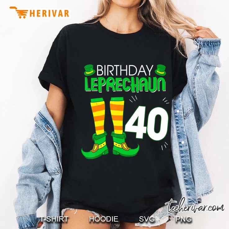 40Th Birthday Leprechaun St Patrick Party Ladies Tee