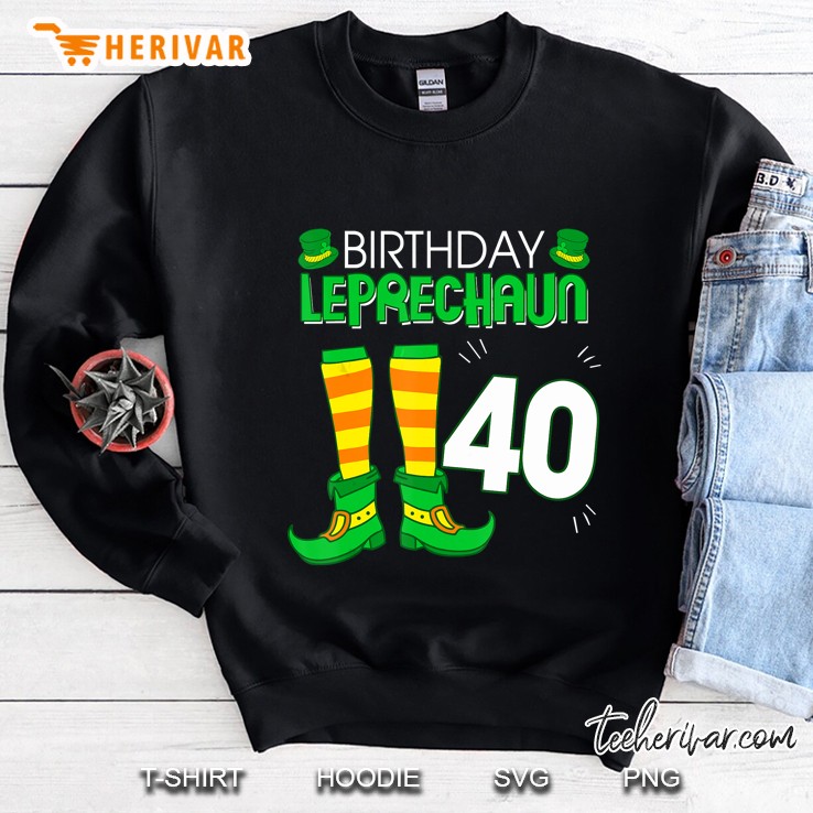 40Th Birthday Leprechaun St Patrick Party Sweatshirt