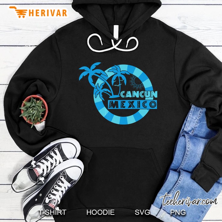 Cancun Mexico Beach Palm Tree Hoodie
