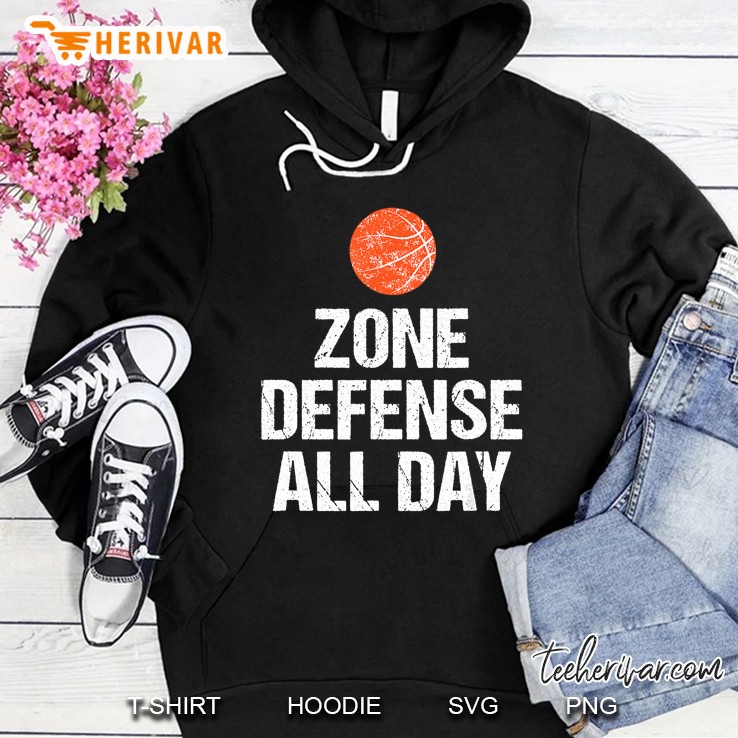 Zone Defense All Day Basketball Ball Version Hoodie