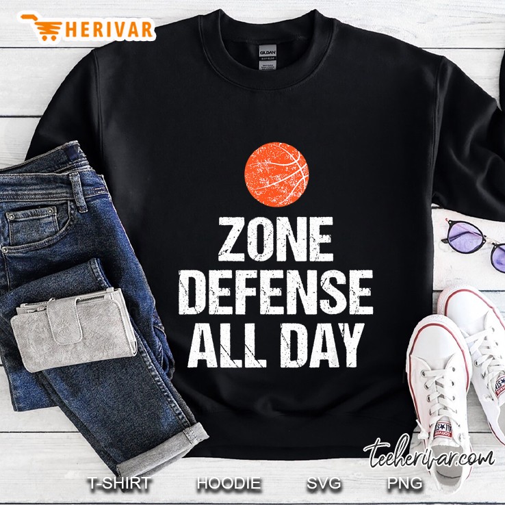 Zone Defense All Day Basketball Ball Version Sweatshirt