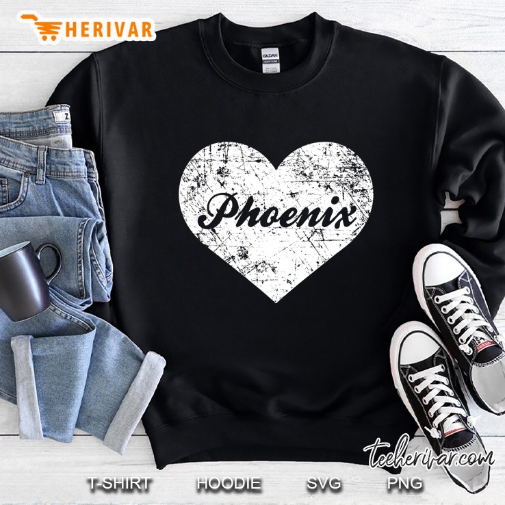 Phoenix Heart Grunge Version Sweatshirt