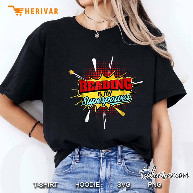 Reading Is My Superpower Ladies Tee