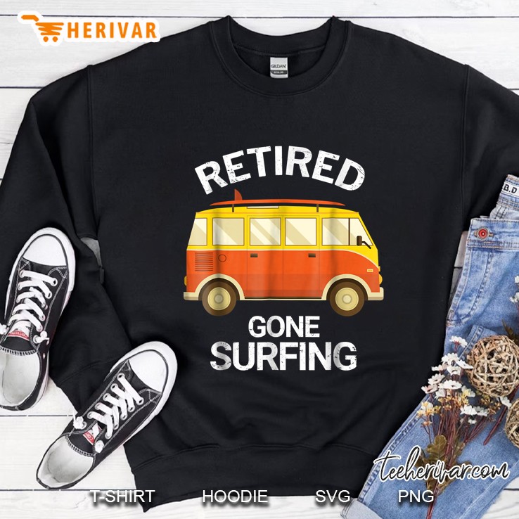 Retired Gone Surfing Rv Van Version Mugs