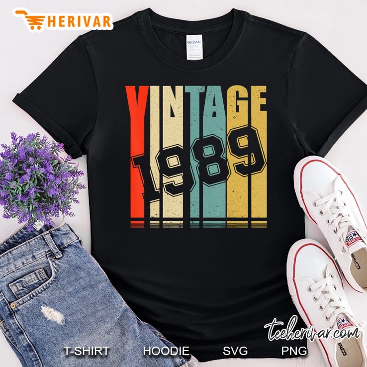 Vintage 30Th Birthday Since 1989 Shirt