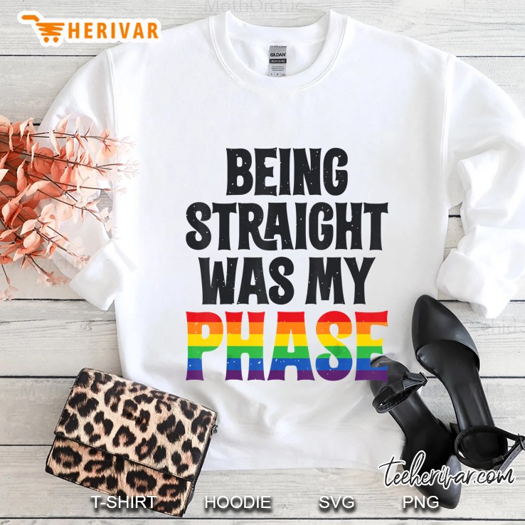 Being Straight Was My Phase Lgbt Pride White Version Mugs