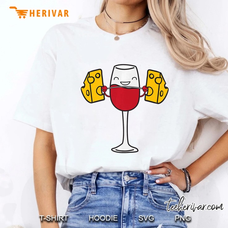 Red Wine Lifting Cheese Hoodie