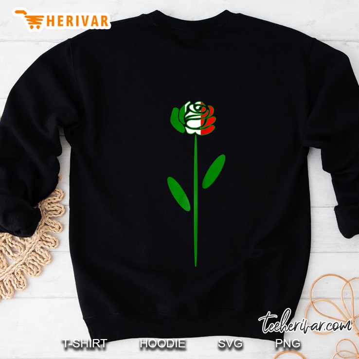 Italian Flag Rose Sweatshirt