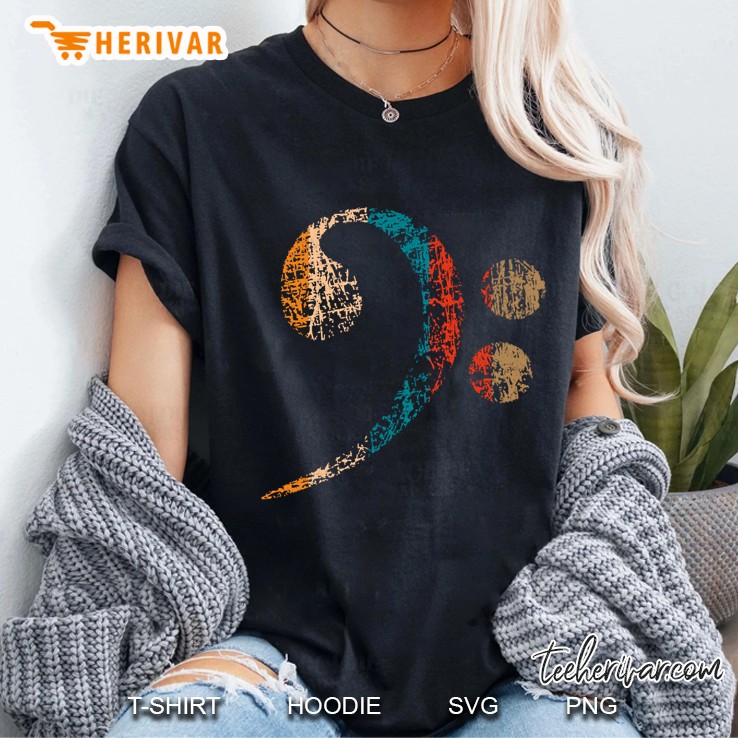 Big Bass Clef Bass Key Ladies Tee