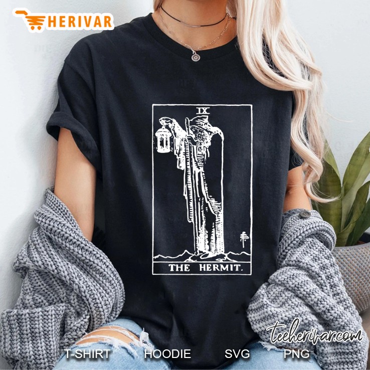 The Hermit Tarot Card IX Version2 Ladies Tee