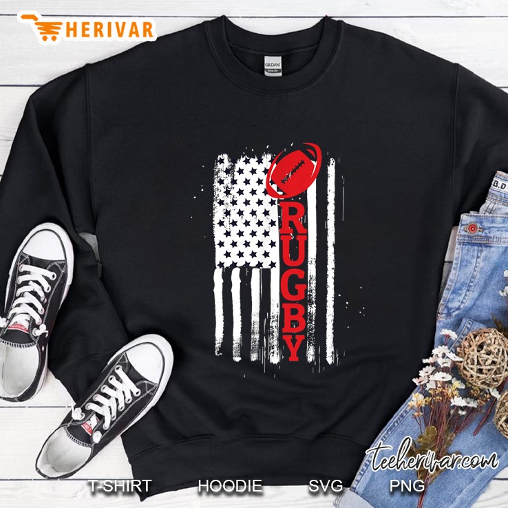 Rugby Usa American Flag Version2 Sweatshirt