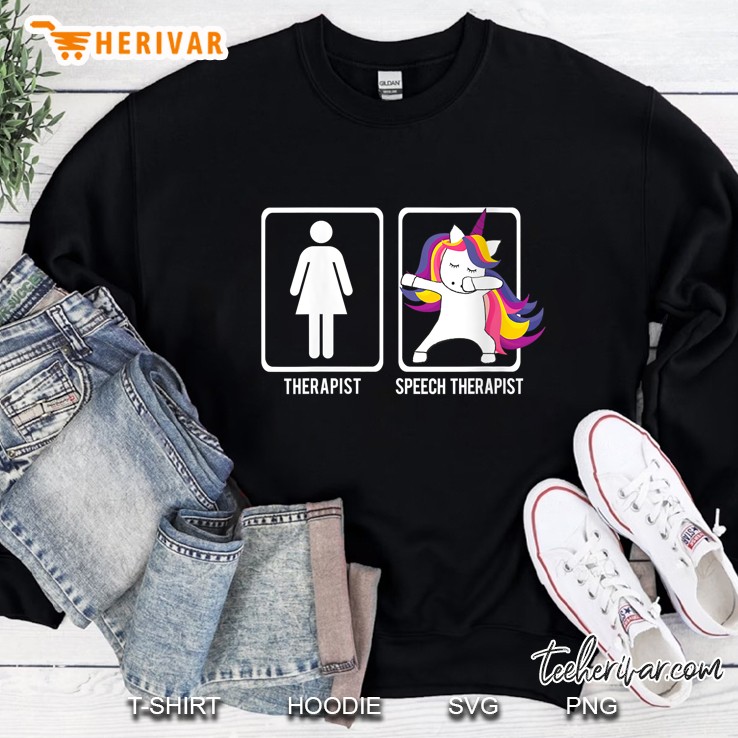 Dabbing Unicorn Speech Therapist SLP Sweatshirt
