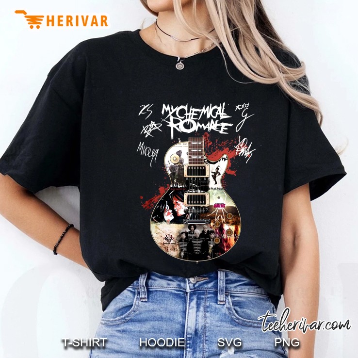 My Chemical Romance Rock Guitar Version Ladies Tee