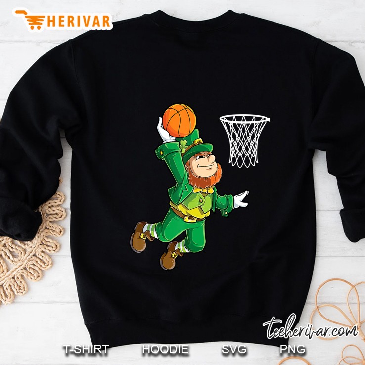 Leprechaun Playng Basketball Sweatshirt