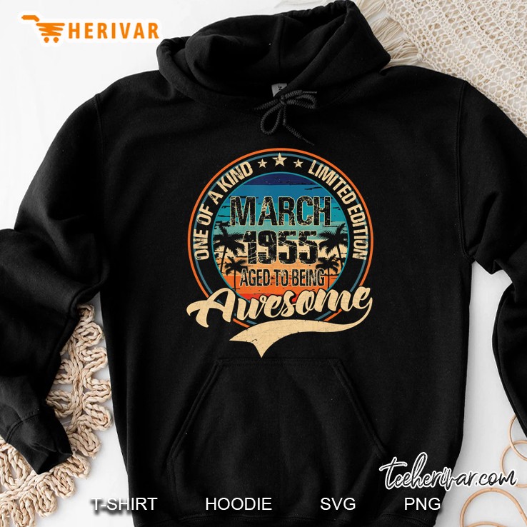 One Of A Kind Limited Edition March 1955 Aged-To-Being Awesome Vintage Version Hoodie