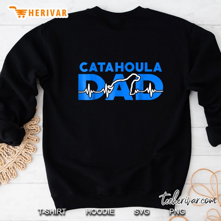 Catahoula Dad Catahoula Silhouette Heartbeat Version Sweatshirt