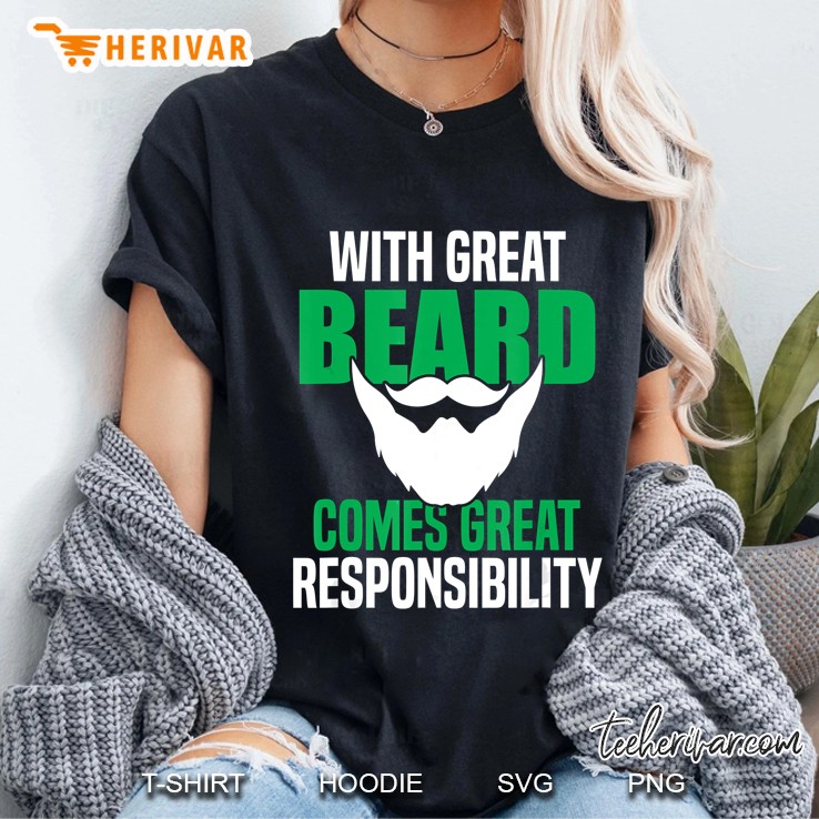 With Great Beard Comes Great Responsibility White Beard Version Hoodie